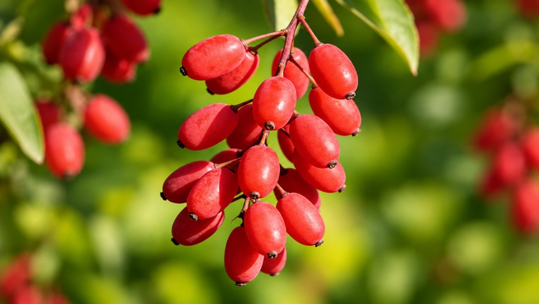Natural barberry fruit, a plant source of berberine ingredient used in berberine supplements