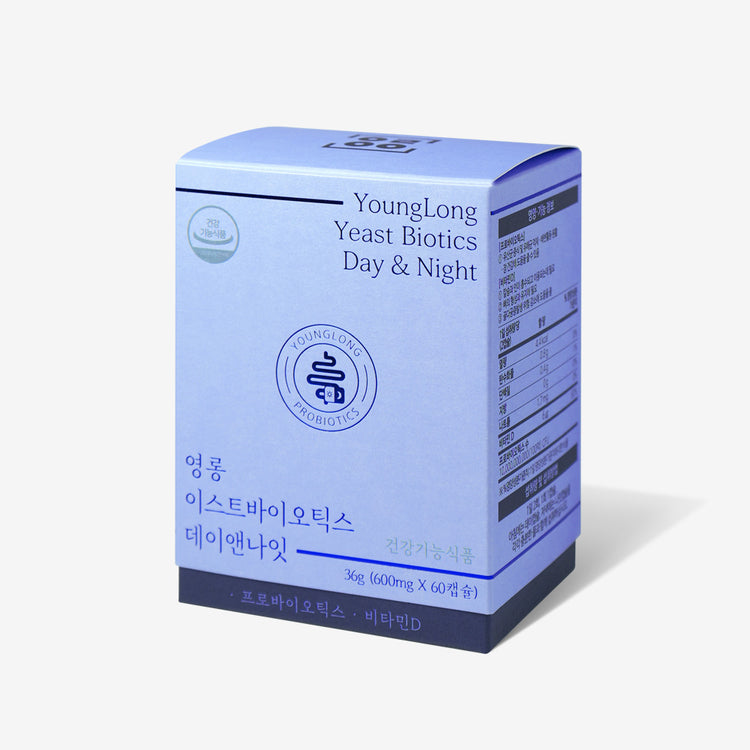 YoungLong Yeast Biotics Day & Night probiotics supplement for gut health