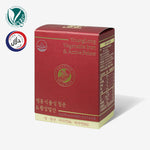 YoungLong Vegetable Iron & Active Folate supplement box with vegan and halal certifications, supporting daily vitality and immunity