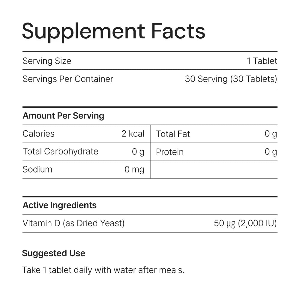 Vegan Yeast Vitamin D