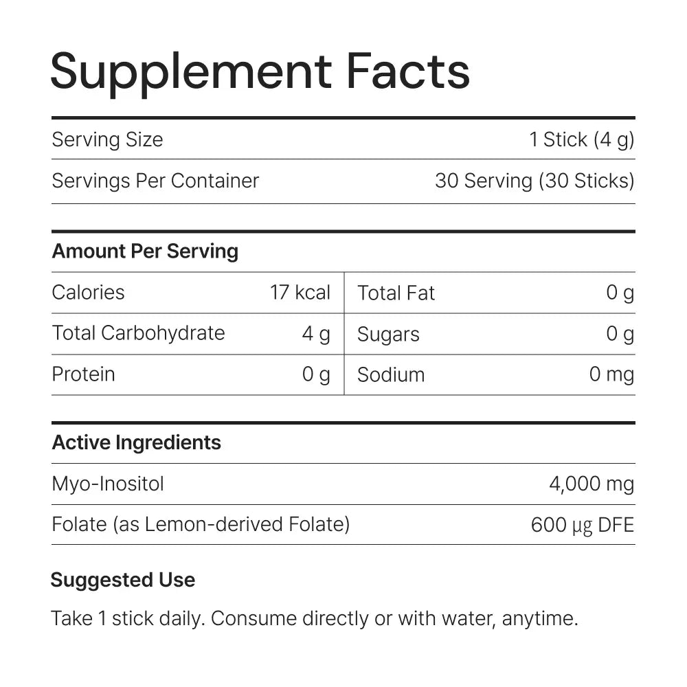 Double-Up Inositol with Folate